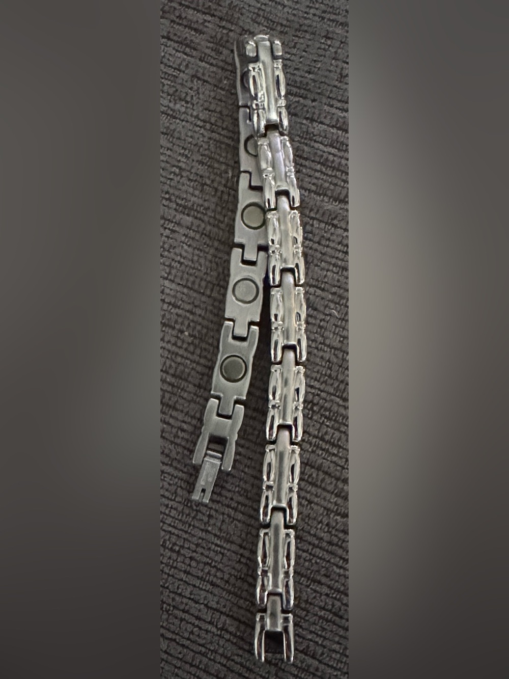 Stainless Steel Magnetic Therapy Link Bracelet 8”